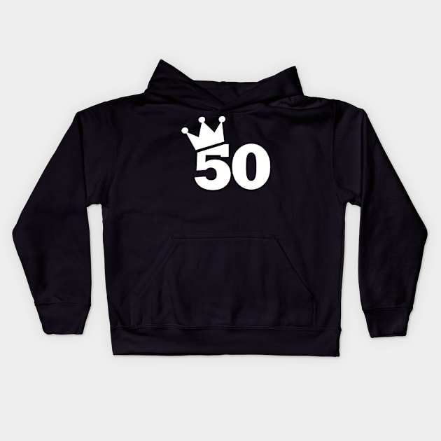 50th birthday crown Kids Hoodie by Designzz